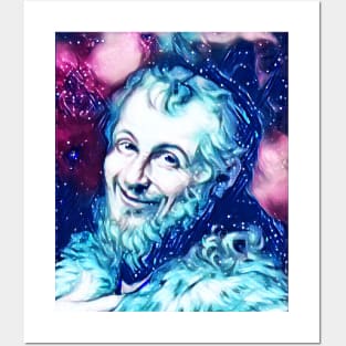 Democritus Snowy Portrait | Democritus Artwork 10 Posters and Art